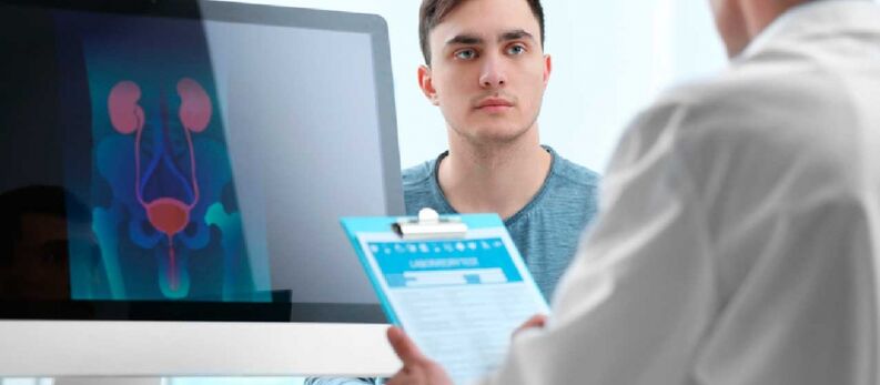 Consultazione di un medico per la prostatite